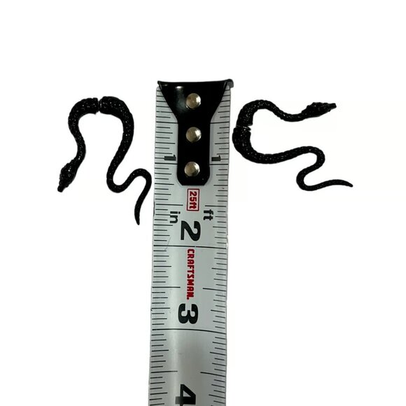 Snake Fake Gauge Earrings Gothic Serpent Split Halloween - Picture 4 of 4